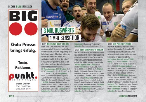 GRÜNWEISS – das Magazin der DHfK-Handballer