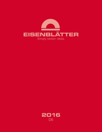 Eisenblätter Hauptkatalog 2016