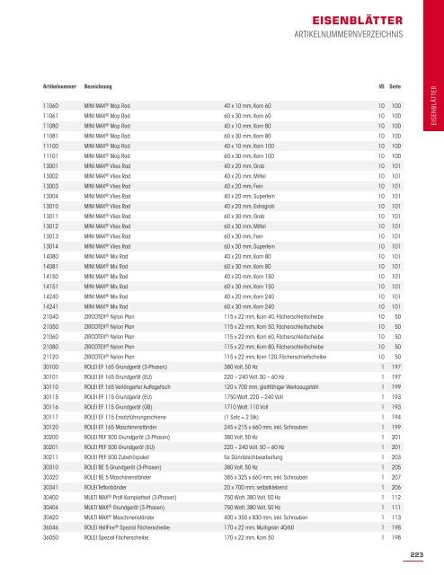 Eisenblätter Hauptkatalog 2016