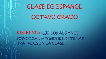 Clase de español