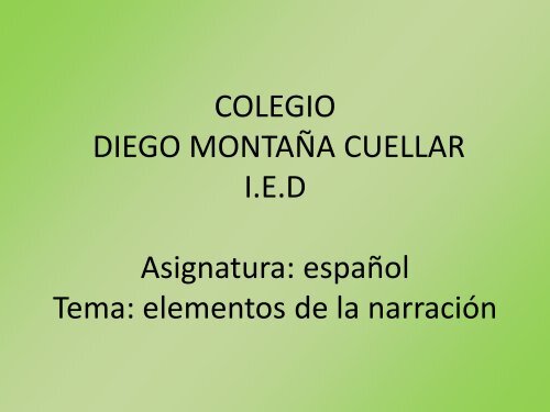 Español grado octavo