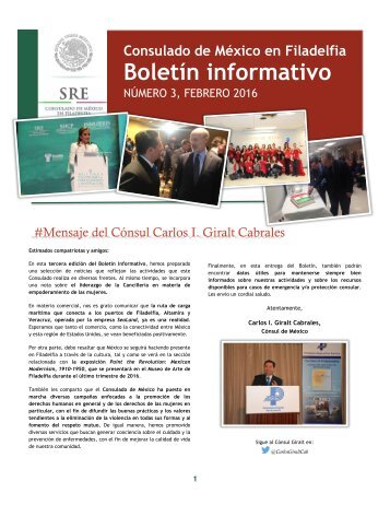 Boletín informativo