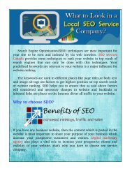 What To Look In Local SEO Service Company