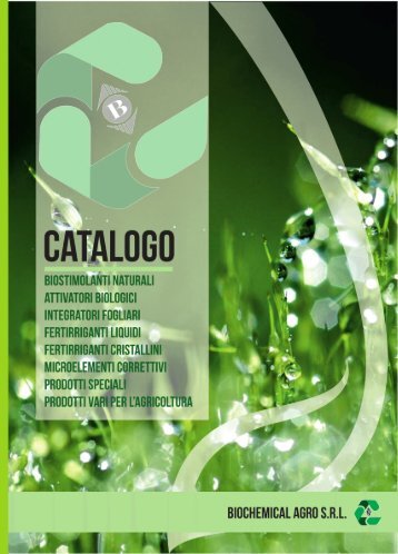 CATALOGO LIQUIDI BIOCHEMICAL 2016