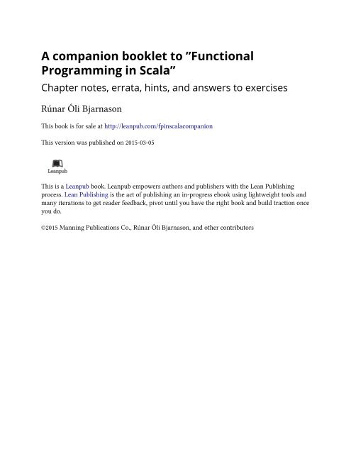 Programming in Scala”