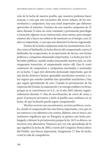 NEOLIBERALISMO EN AMÉRICA LATINA CRISIS TENDENCIAS Y ALTERNATIVAS