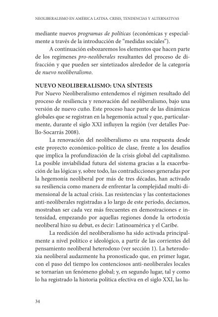 NEOLIBERALISMO EN AMÉRICA LATINA CRISIS TENDENCIAS Y ALTERNATIVAS