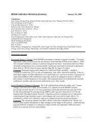 MsWG meeting minutes - MODIS Characterization Support Team ...