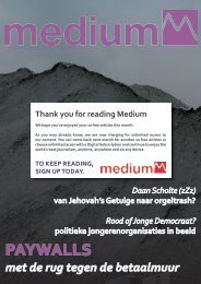 Medium / Jaargang 26 / #03 / Juli 2013