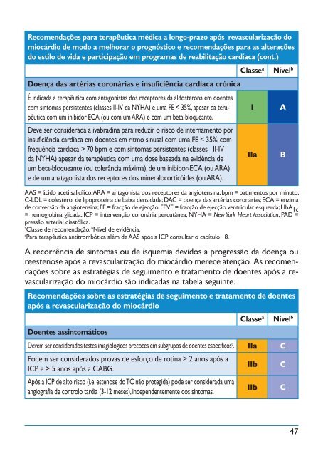 RECOMENDAÇÕES DE BOLSO DA ESC