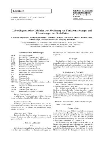 Leitlinien - öquasta