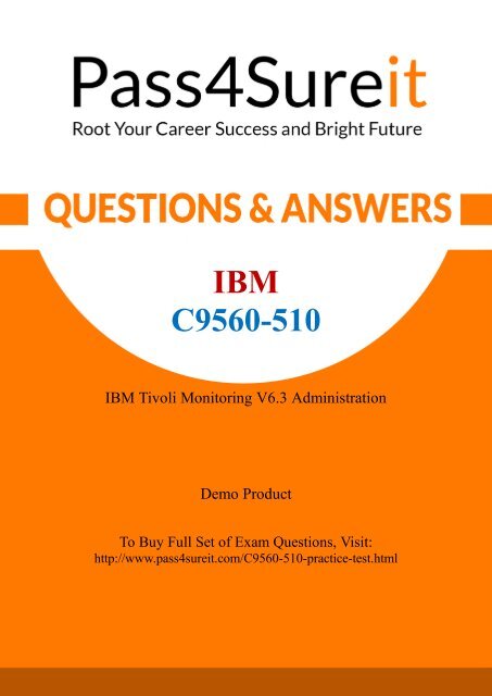 Pass4Sure C9560-510 Exam Questions - Updated 2016