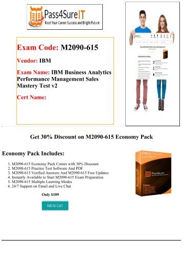 Pass4Sure M2090-615 Exam - Updated 2016