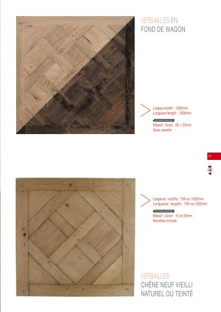 MADERAS RECICLADAS - PARQUETS - CATALOGO ATM&BOIS