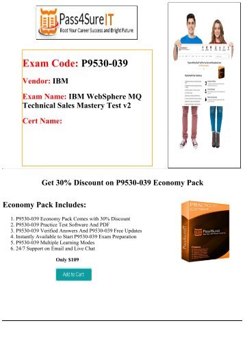 Pass4Sure P9530-039 Practice Exam Material - Updated 2016