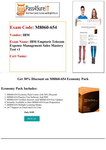pass4Sure M8060-654 Study Guide - Updated 2016