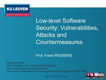 Low-level Software Security Vulnerabilities Attacks and Countermeasures