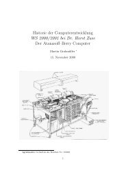 Historie der Computerentwicklung WS 2000/2001 ... - grabmueller.de