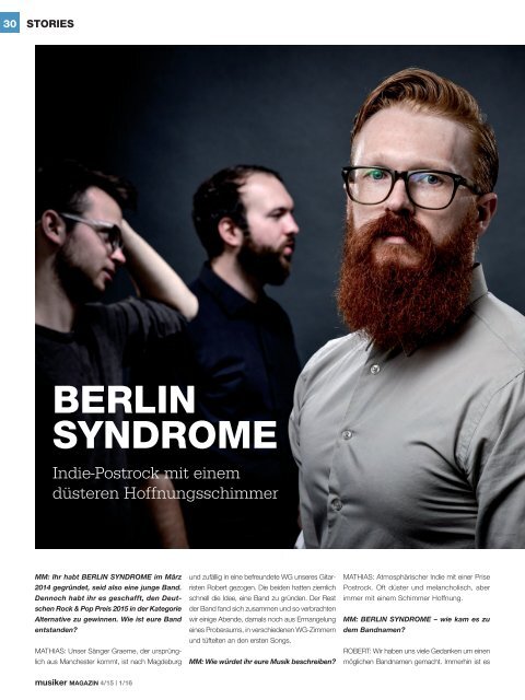 Musiker Magazin 04/2015 – 01/2016