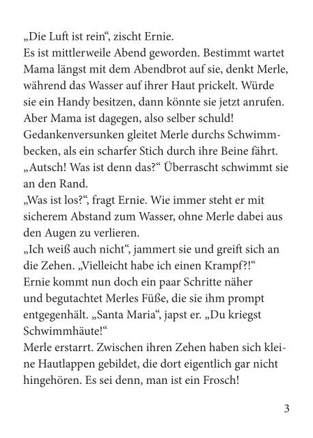 Leseprobe "Merle Meerjungfrau" (Autorin Michaela Holzinger) 