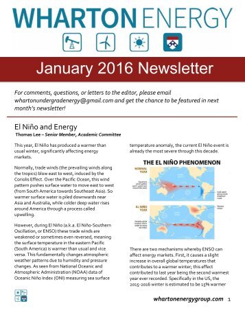 WUEG January 2016 Newsletter