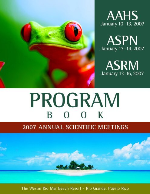 AAHS ASPN ASRM - 2013 Annual Meeting - American Association ...