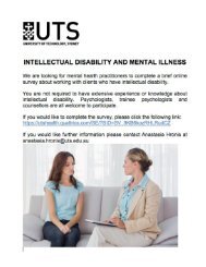 Intellectual Disability and Mental Illness