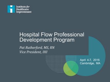 Hospital Flow Professional Development Program