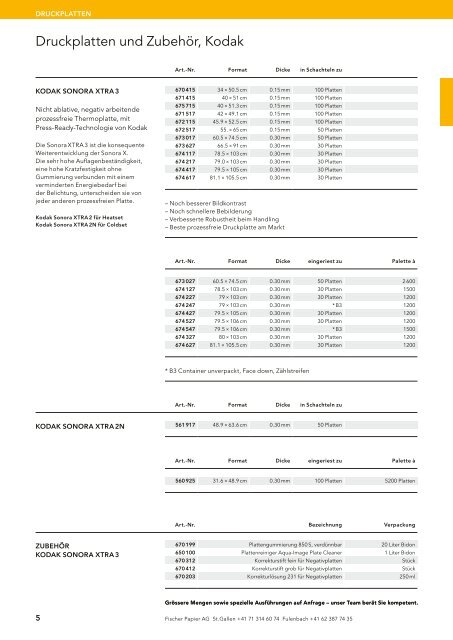 Produktkatalog Print Supplies DE