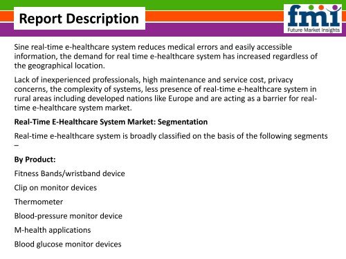 Real-Time E-Healthcare System Market