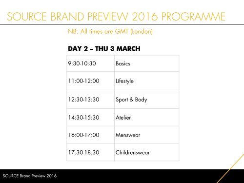 Brand Preview 2016 - Sport & Body