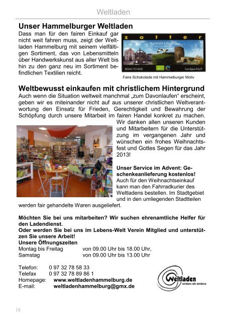 Evangelisch-Lutherische Kirchengemeinde Hammelburg Dezember ...