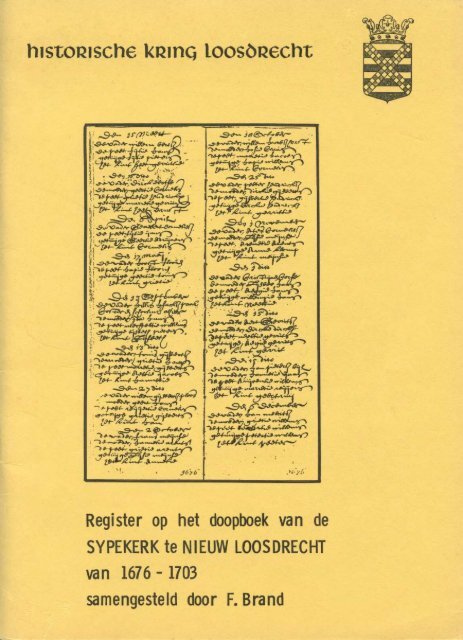 Doopboek Sijpekerk1676-1703