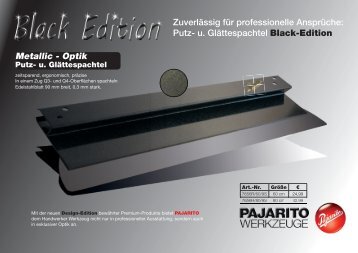 Pajarito Black Edition Aktion - 31.03.16