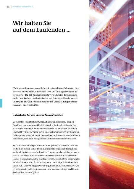 Jahresbericht 2011 - Presse - DPMA