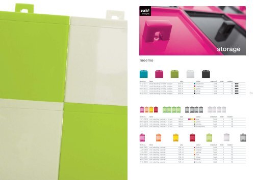 designs Product Catalogue 2012 (pdf K) - zak!designs Europe