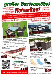 Gartenmoebel Hofverkauf Onlineflyer 2016 Schieren / SE