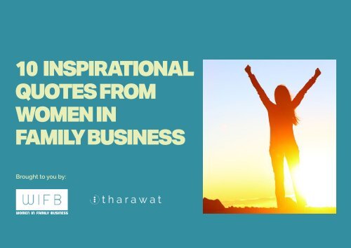 10 INSPIRATIONAL QUOTES FROM WOMEN IN FAMILY BUSINESS