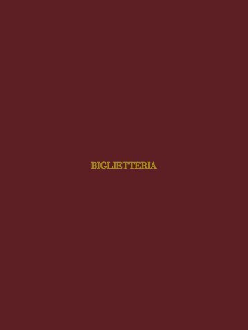 BIGLIETTERIA