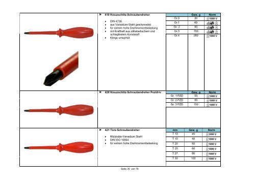 Laden Sie den Katalog von isolierten Werkzeugen - Geisoleerd ...