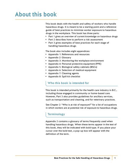 Safe Handling of Hazardous Drugs