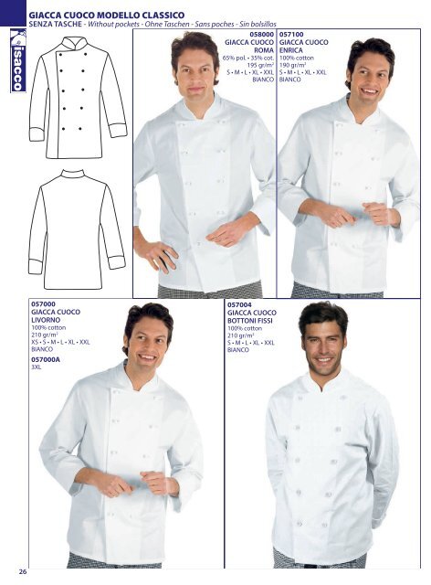 ISACCO - CATALOGO CHEF LINE