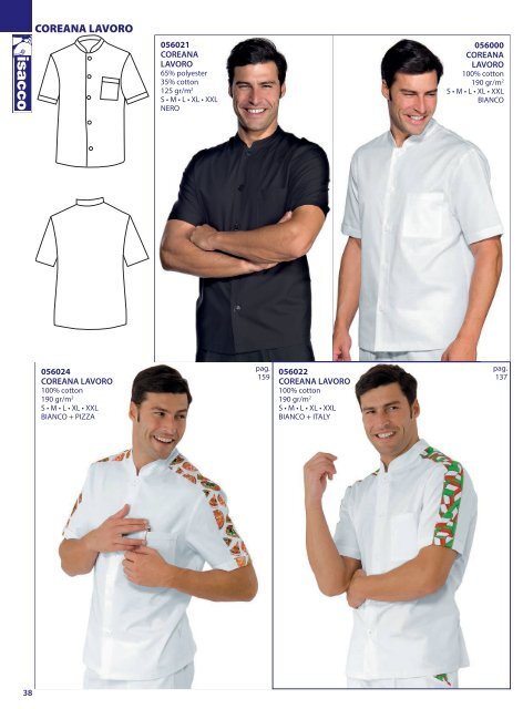 ISACCO - CATALOGO CHEF LINE