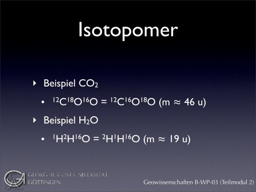 02 Atome, Isotope, Isotopologe