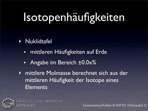 02 Atome, Isotope, Isotopologe