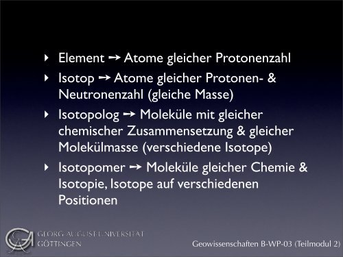 02 Atome, Isotope, Isotopologe