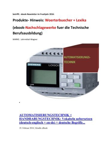 MARKE: Lehrmittel-Wagner (Produkte: ebook-Nachschlagewerke Technische Berufsausbildung kfz Mechatronik
