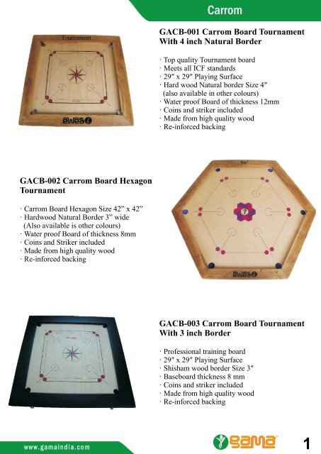 Carrom Board Size In Inches