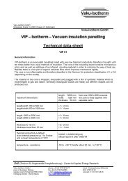 Vaku-Isotherm VIP – Isotherm – Vacuum insulation panelling ...