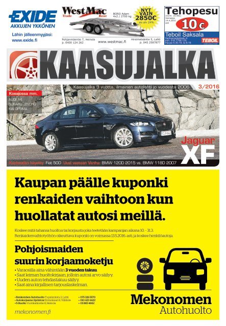 Kaasujalka Päijät-Häme 3/2016